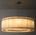 Sculptural San Marco Alabaster Round Chandelier