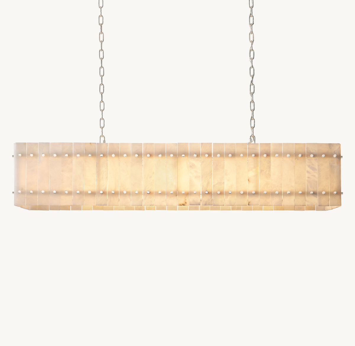 Sculptural San Marco Alabaster Linear Chandelier, alternate view