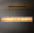 Sculptural San Marco Alabaster Linear Chandelier