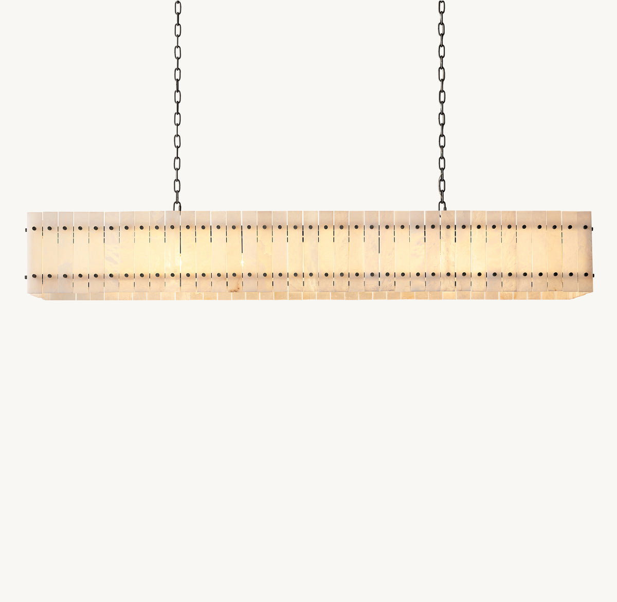 Sculptural San Marco Alabaster Linear Chandelier, alternate view