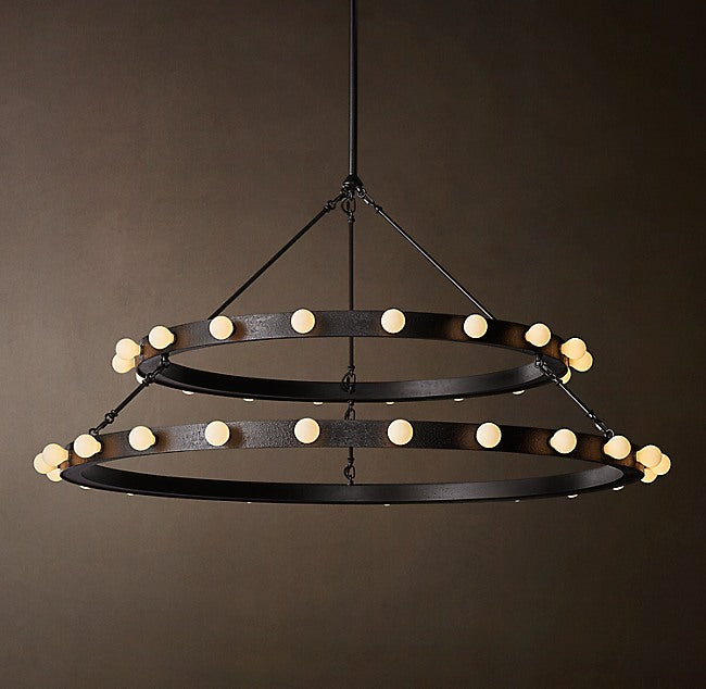 Vitoria Round Two Tiered Chandelier