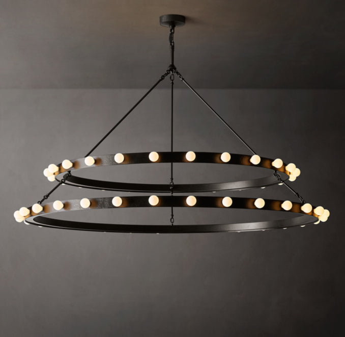 Signature Vitoria Round Two Tiered Chandelier