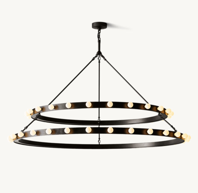 Signature Vitoria Round Two Tiered Chandelier