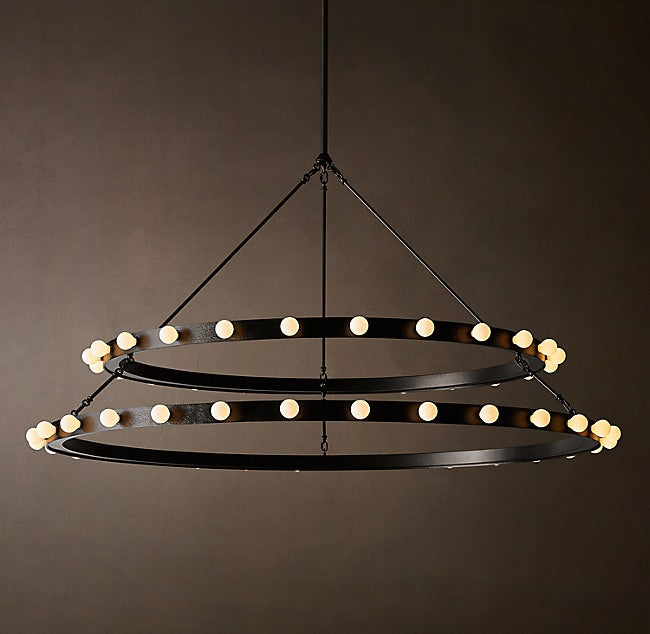Vitoria Round Two Tiered Chandelier