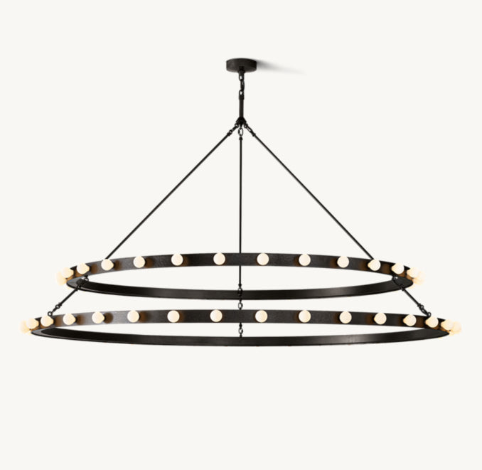 Signature Vitoria Round Two Tiered Chandelier