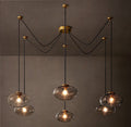 Cabrette Clear Glass Suspended Chandelier