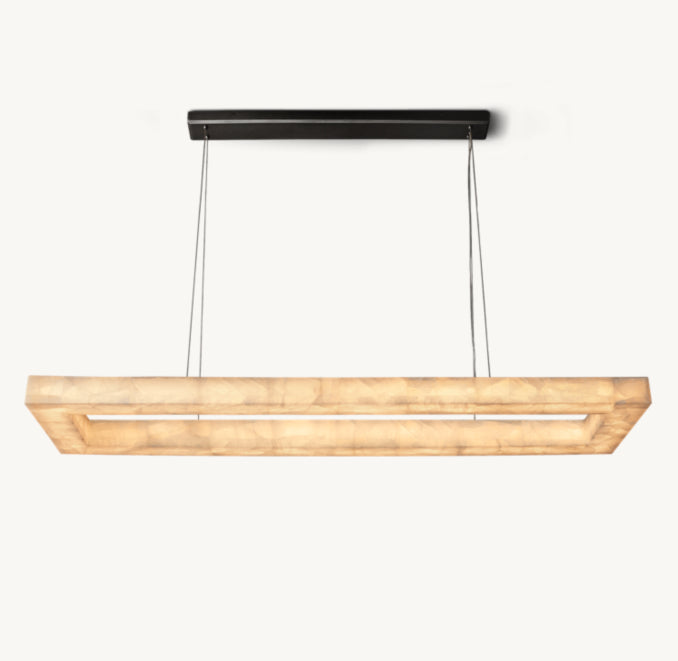 Artisan Rivage Lueur Rectangular Chandelier, alternate view