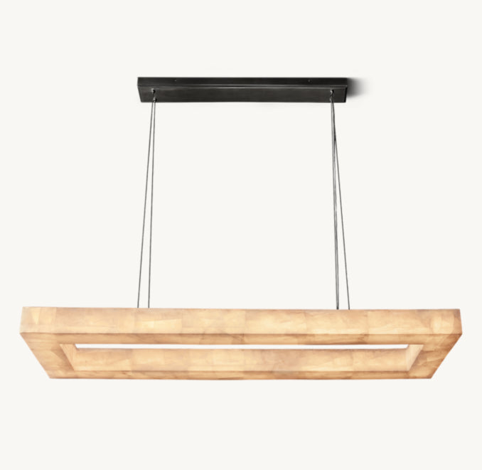 Artisan Rivage Lueur Rectangular Chandelier, alternate view