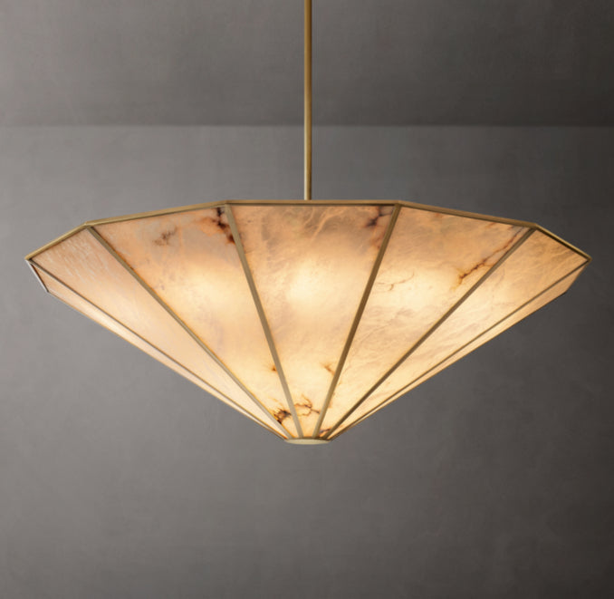 Sculptural Lucette Round Chandelier