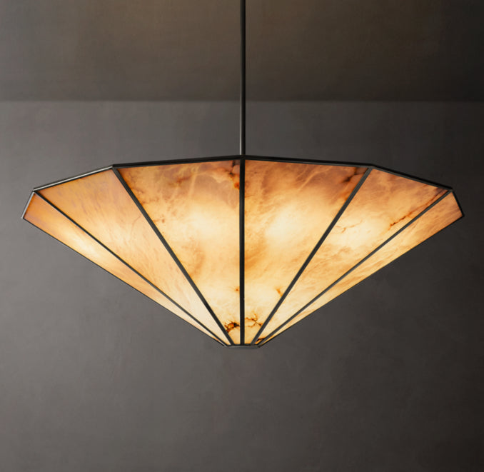 Sculptural Lucette Round Chandelier