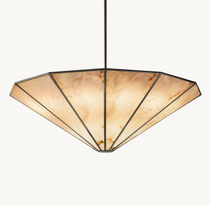 Sculptural Lucette Round Chandelier