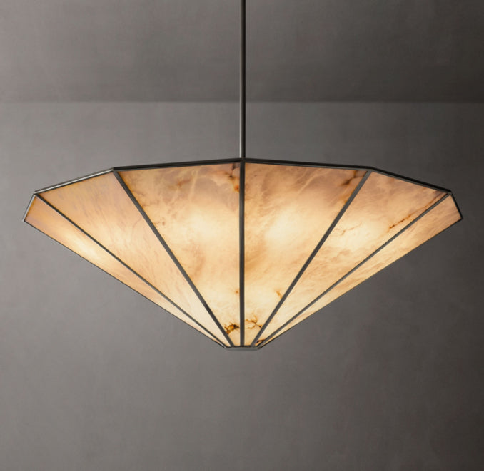 Sculptural Lucette Round Chandelier