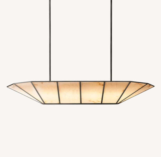 Sculptural Lucette Linear Chandelier – 52"