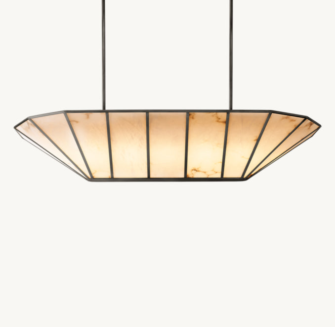 Sculptural Lucette Linear Chandelier – 72"