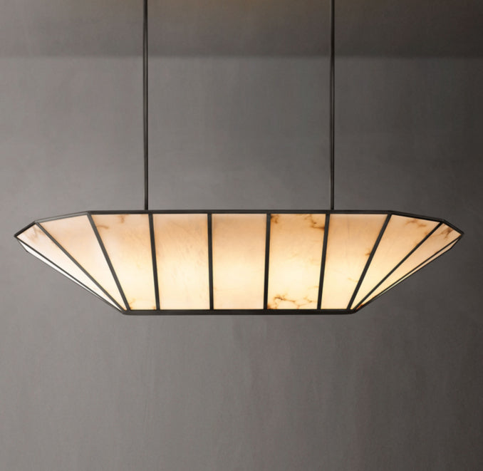 Sculptural Lucette Linear Chandelier – 72"