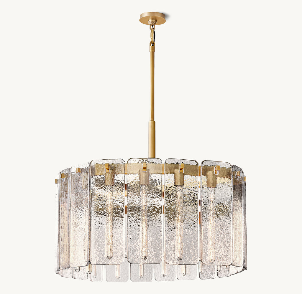 Signature Calamette Glass Round Chandelier, alternate view