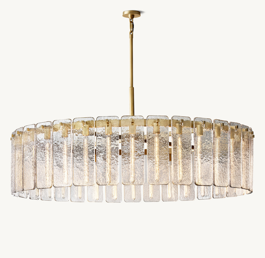 Signature Calamette Glass Round Chandelier, alternate view