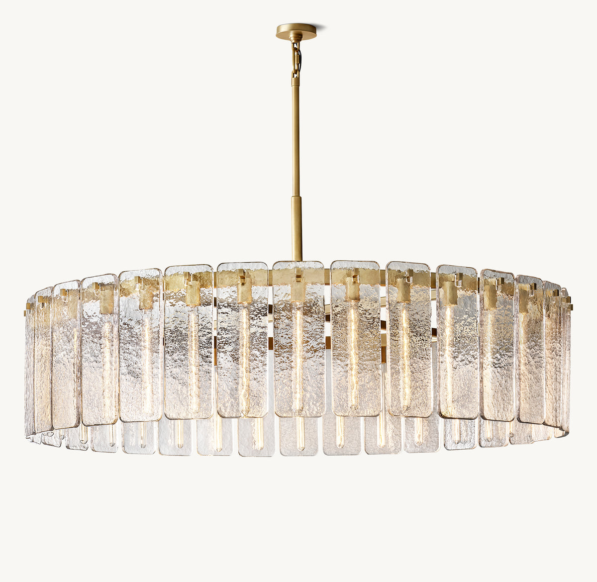 Signature Calamette Glass Round Chandelier, alternate view