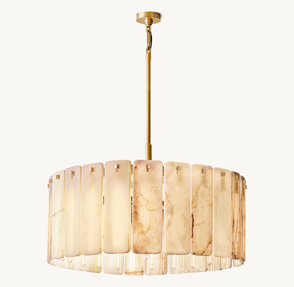 Signature Calamette Onyx Round Chandelier, alternate view