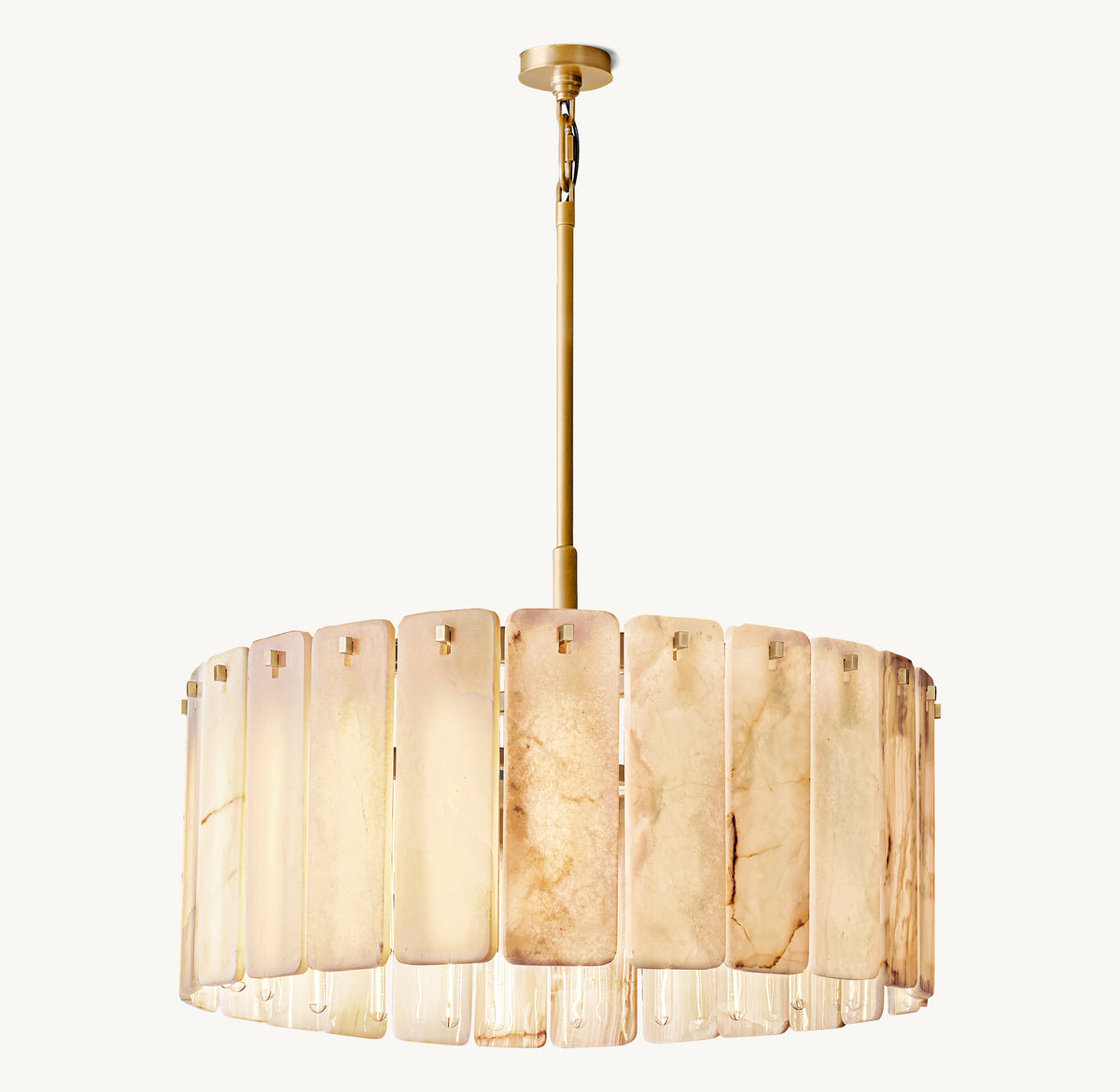 Signature Calamette Onyx Round Chandelier, alternate view