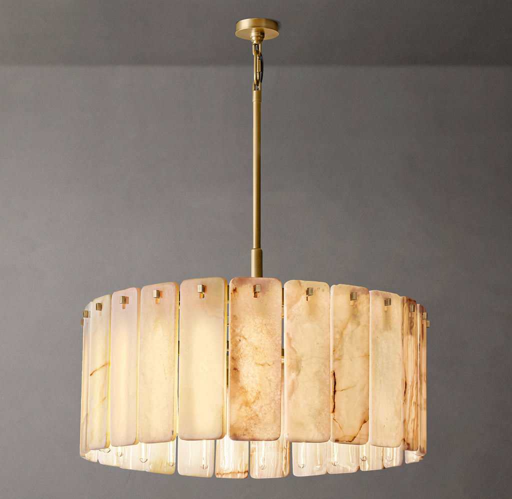 Signature Calamette Onyx Round Chandelier – 36"