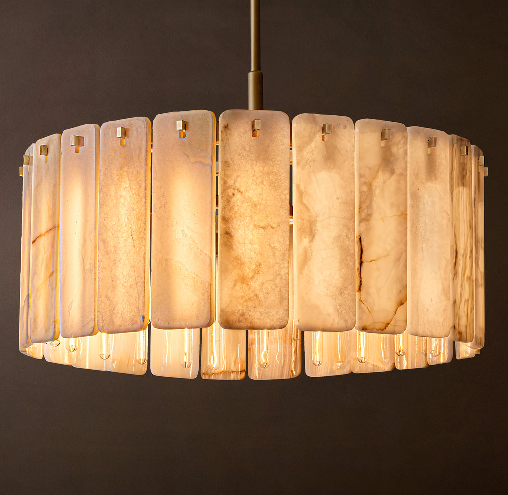Signature Calamette Onyx Round Chandelier – 36"
