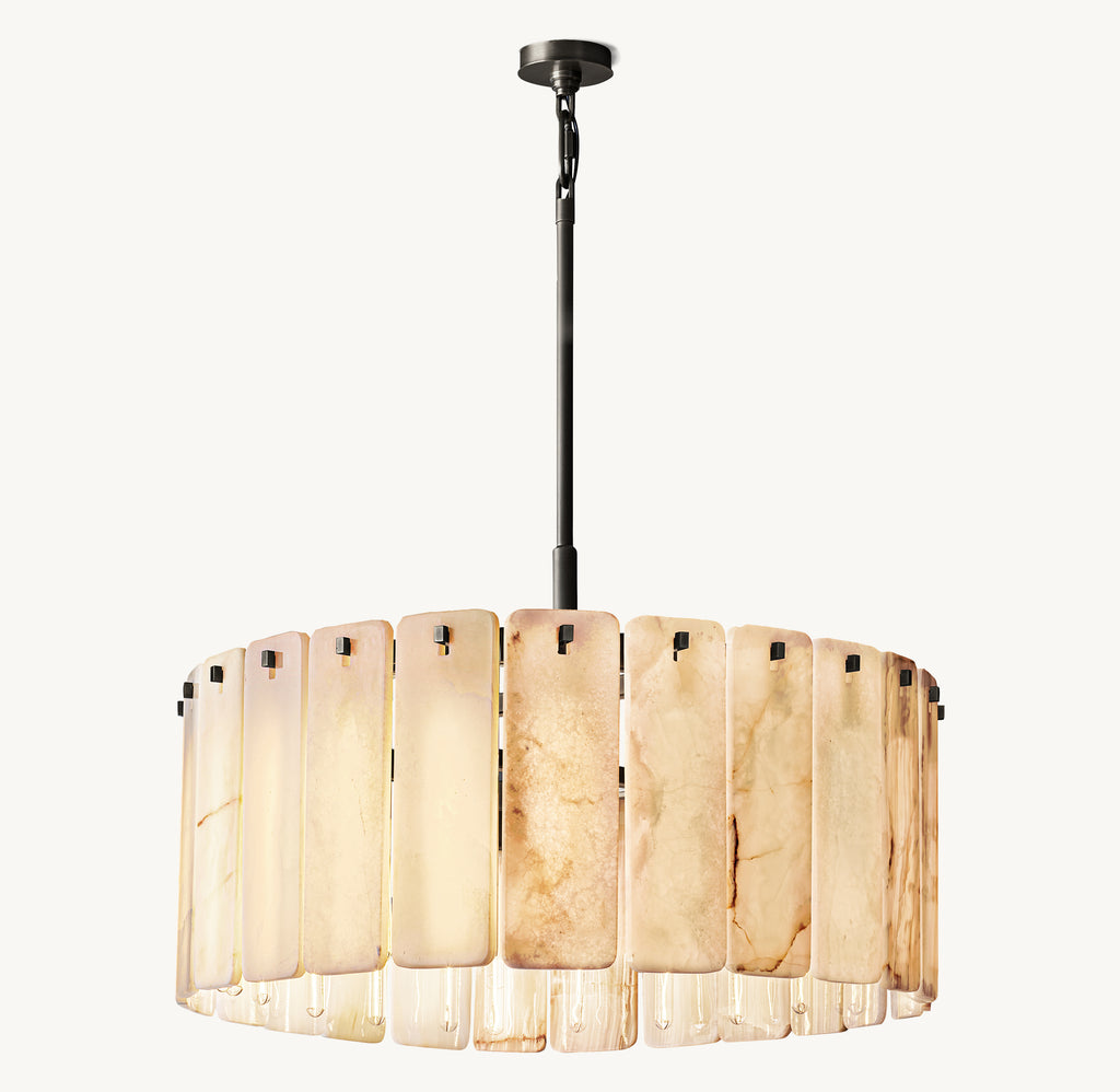 Signature Calamette Onyx Round Chandelier