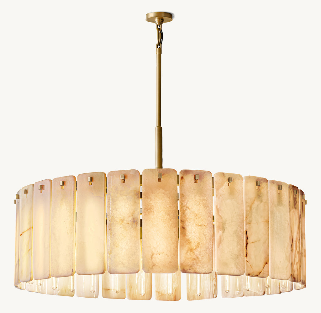 Signature Calamette Onyx Round Chandelier, alternate view