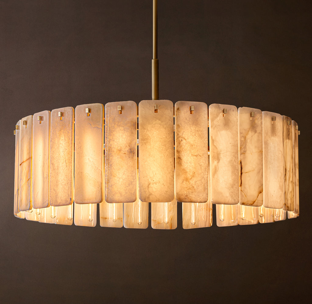 Signature Calamette Onyx Round Chandelier – 48"