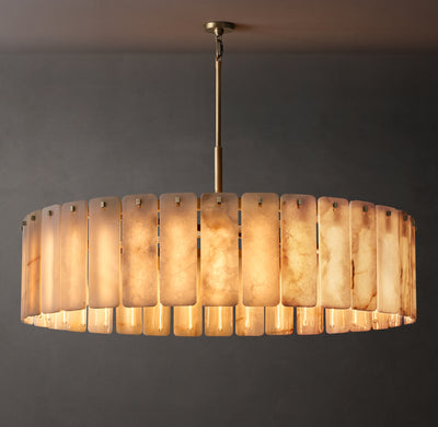 Signature Calamette Onyx Round Chandelier – 60"
