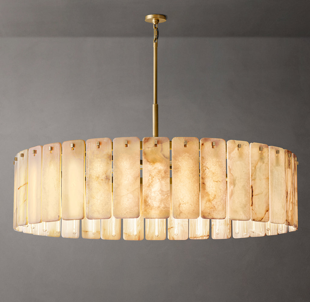 Signature Calamette Onyx Round Chandelier – 60"