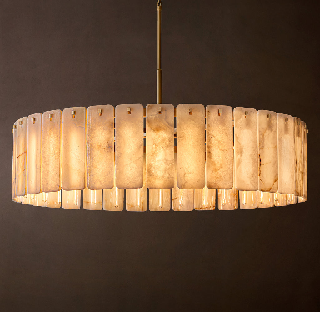 Signature Calamette Onyx Round Chandelier – 60"