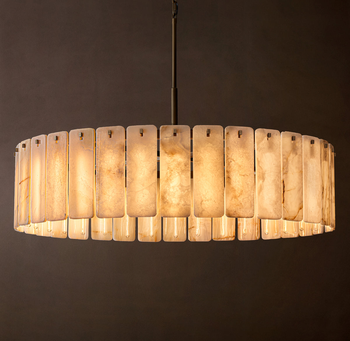 Signature Calamette Onyx Round Chandelier, alternate view