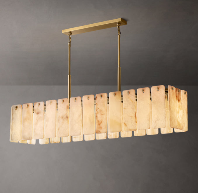 Signature Calamette Onyx Rectangular Chandelier – 72"