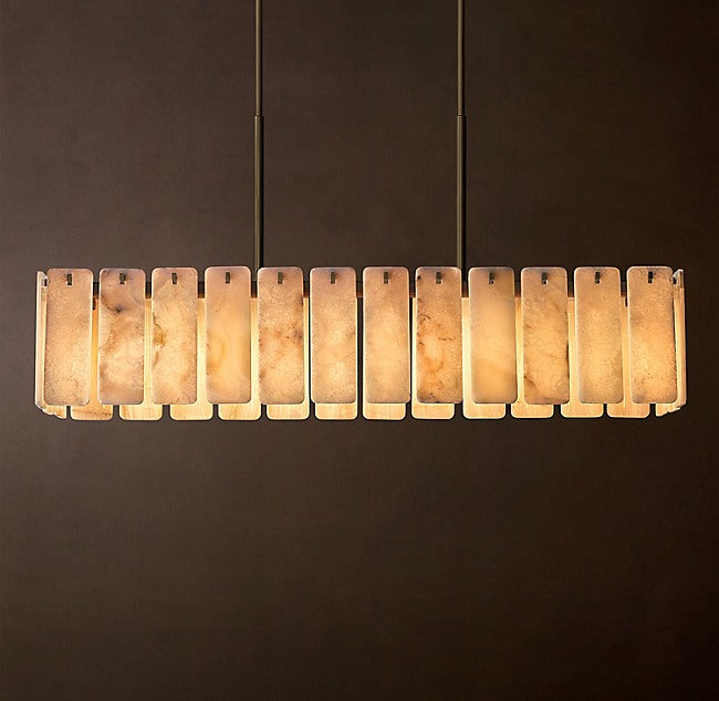 Calamette Onyx Rectangular Chandelier