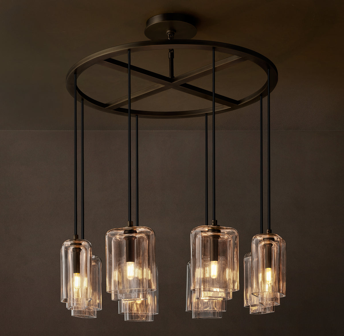 Artisan Lacour Clear Glass Round Chandelier