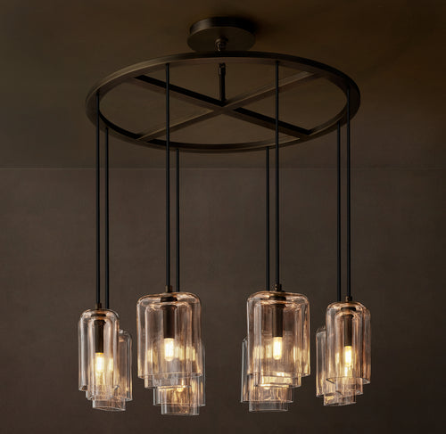 Artisan Lacour Clear Glass Round Chandelier