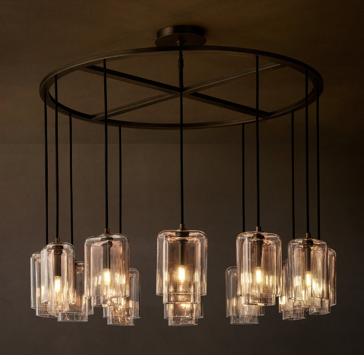 Artisan Lacour Clear Glass Round Chandelier