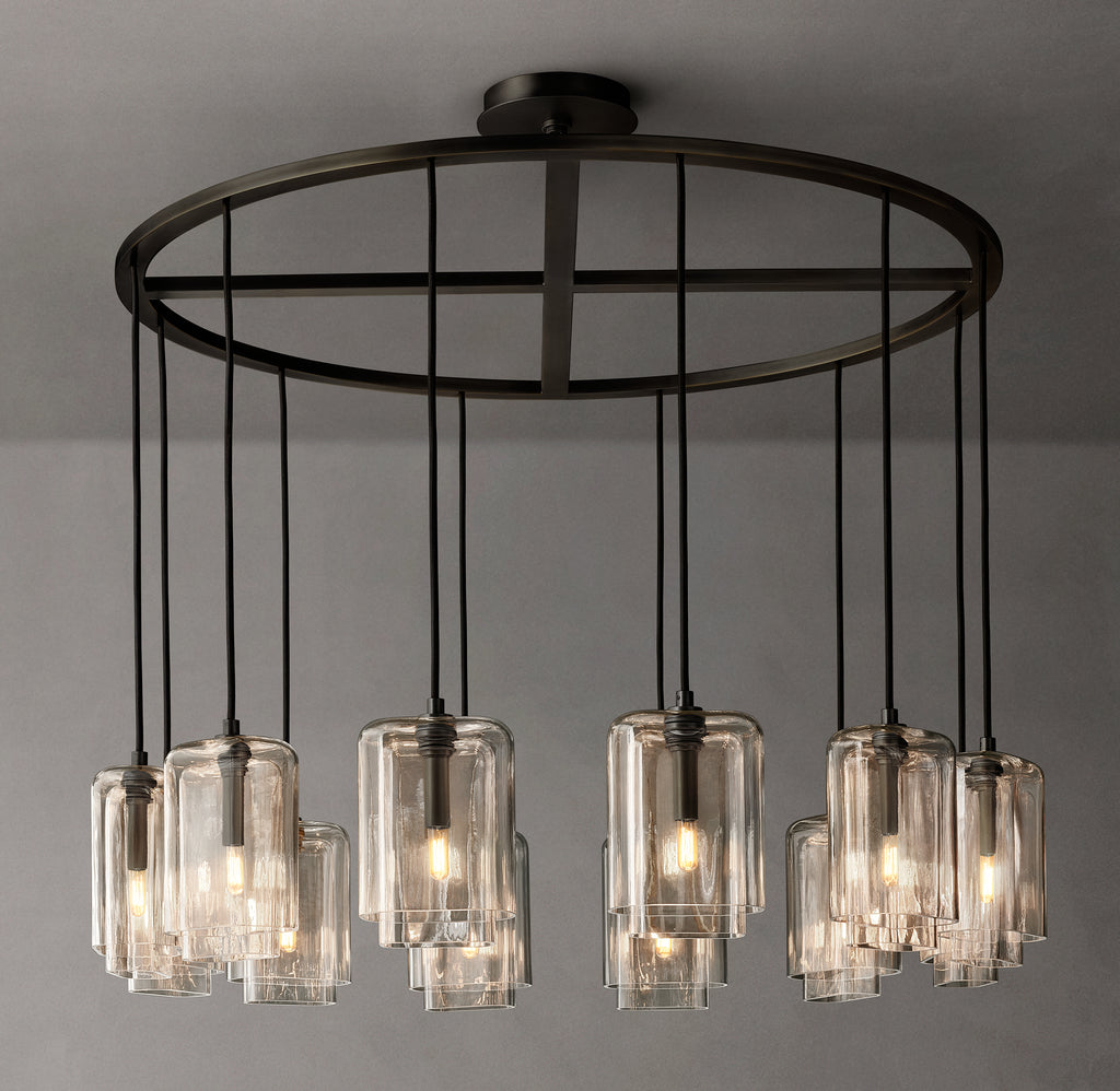 Artisan Lacour Clear Glass Round Chandelier – 48"