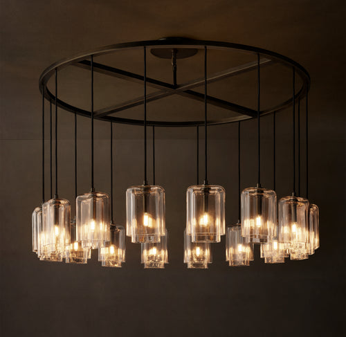 Artisan Lacour Clear Glass Round Chandelier