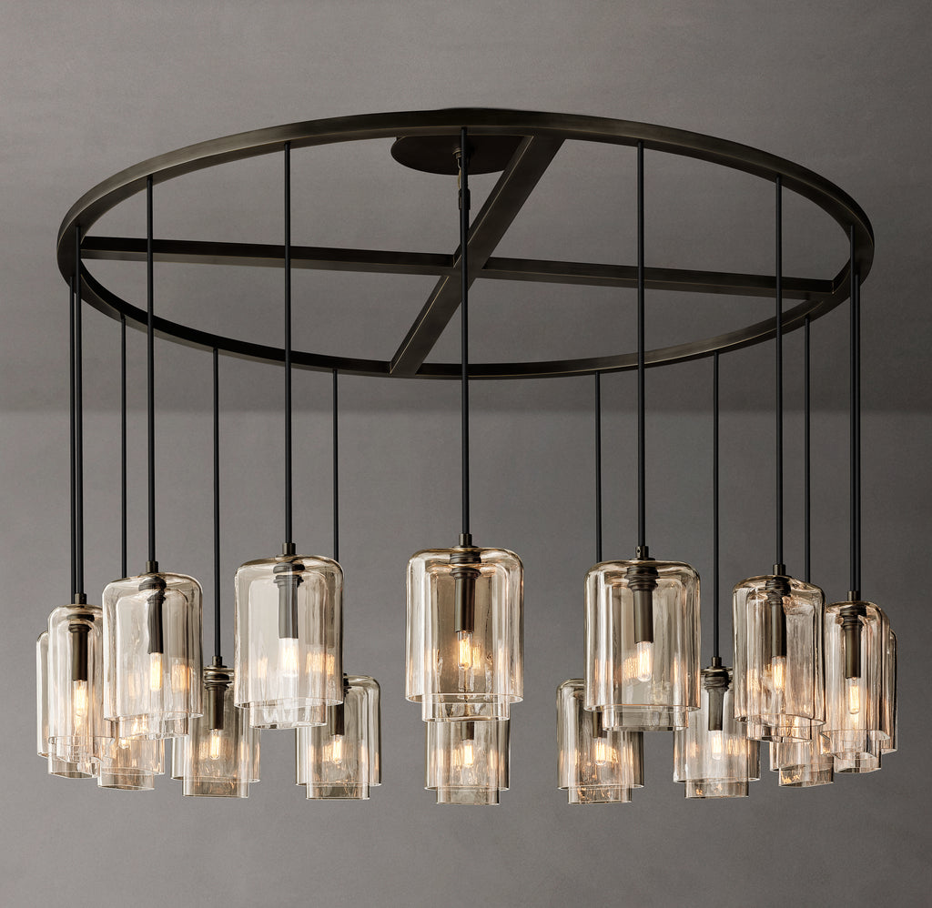Artisan Lacour Clear Glass Round Chandelier – 60"