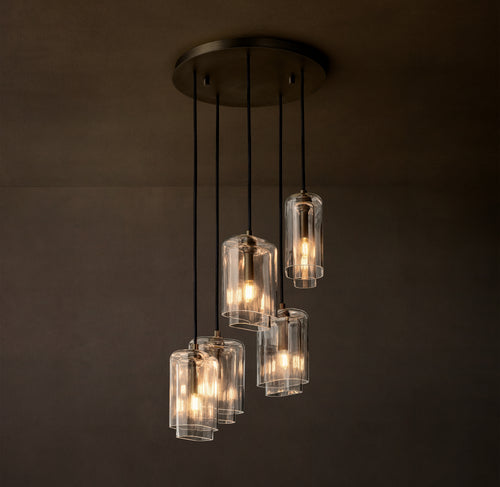 Artisan Lacour Clear Glass Cluster Chandelier