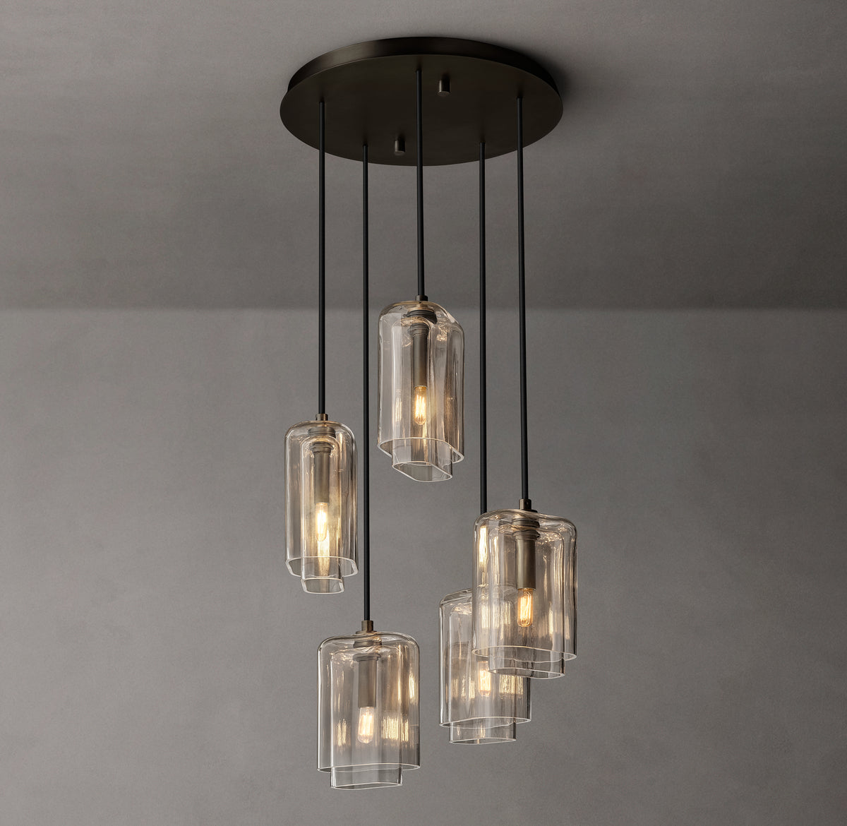Artisan Lacour Clear Glass Cluster Chandelier – 18"