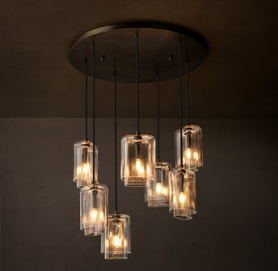 Artisan Lacour Clear Glass Cluster Chandelier – 30"