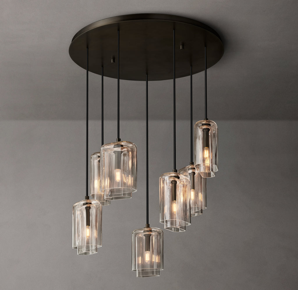Artisan Lacour Clear Glass Cluster Chandelier – 30"