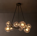 Heritage Bubble Clear Glass Round Chandelier
