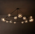 Heritage Bubble Clear Glass Round Chandelier