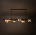 Heritage Bubble Clear Glass Linear Chandelier