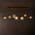 Heritage Bubble Clear Glass Linear Chandelier