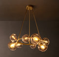 Heritage Bubble Smoke Glass Round Chandelier